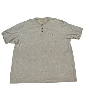 Carhartt Gray Short Sleeve Henley Tee